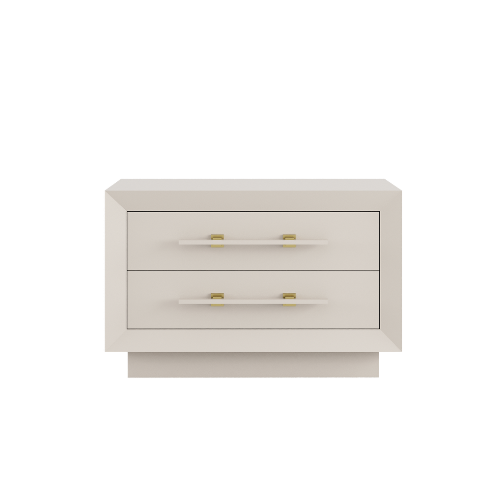 MAGNA BEDSIDE TABLE - Wood Feet 