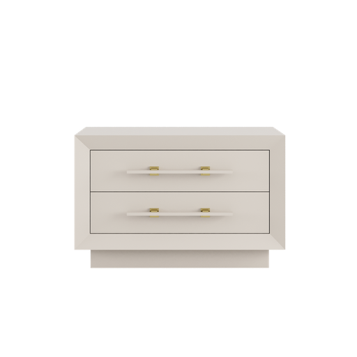 MAGNA BEDSIDE TABLE - Wood Feet 